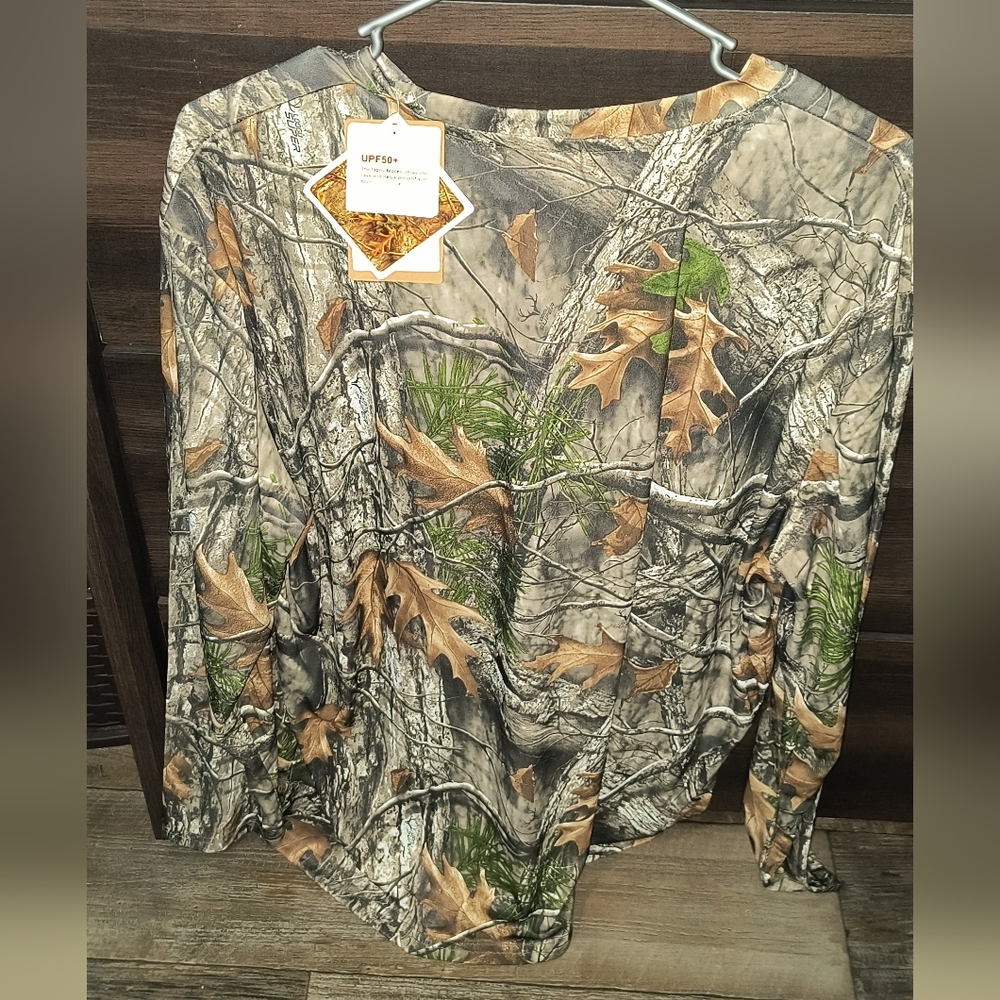 Men’s LOOGU Long Sleeve Camo Hunting Shirt - Size XXL